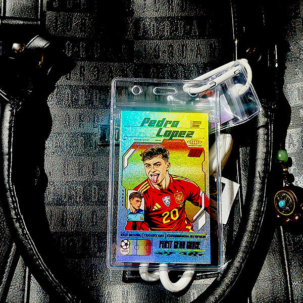 2026 Original Football Star Laser Art Keychain with Silver Trim