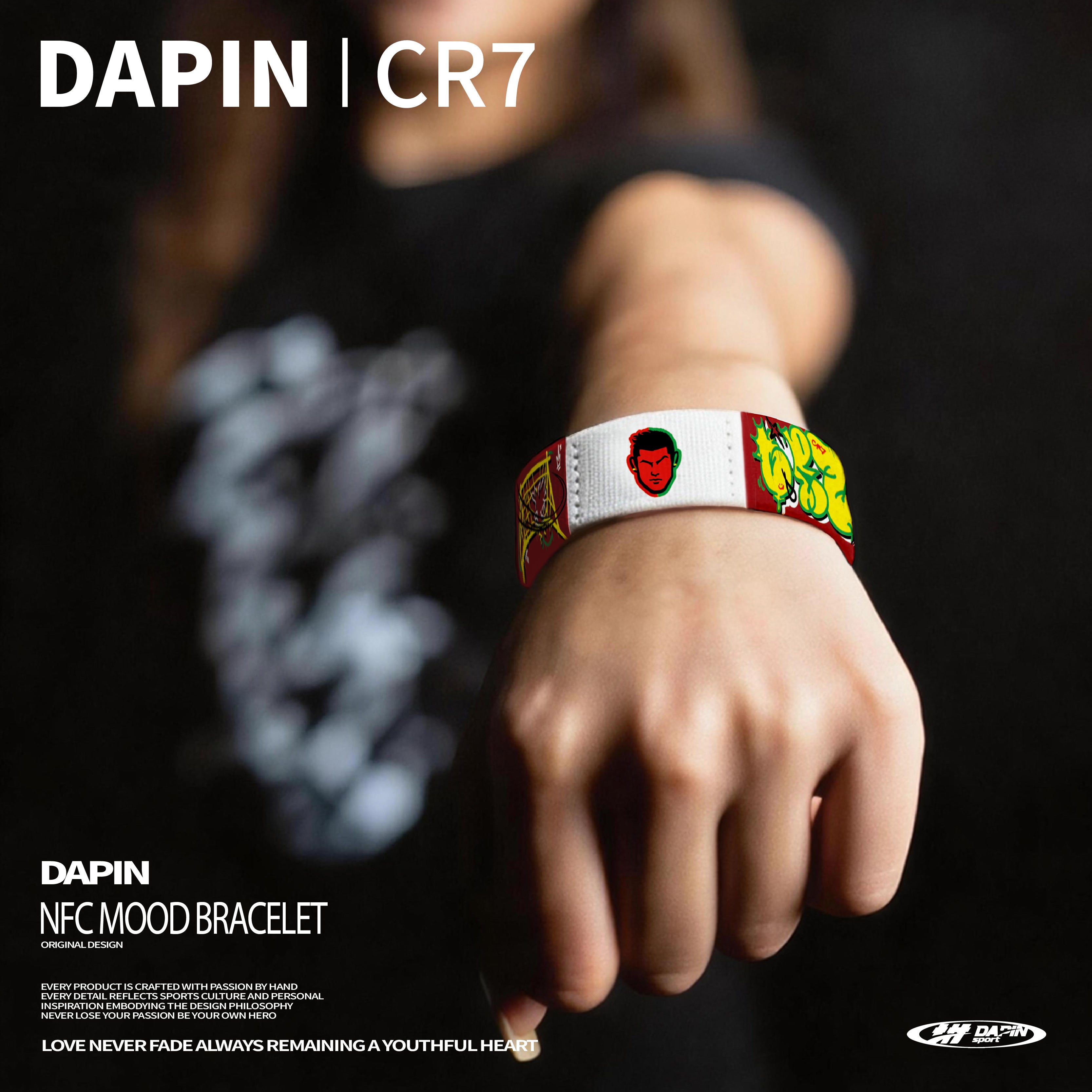 DaPin Original Cristiano Ronaldo Portugal NFC Fortune-Reversing Hype Bracelet – Football Merchandise & Emotional Gift